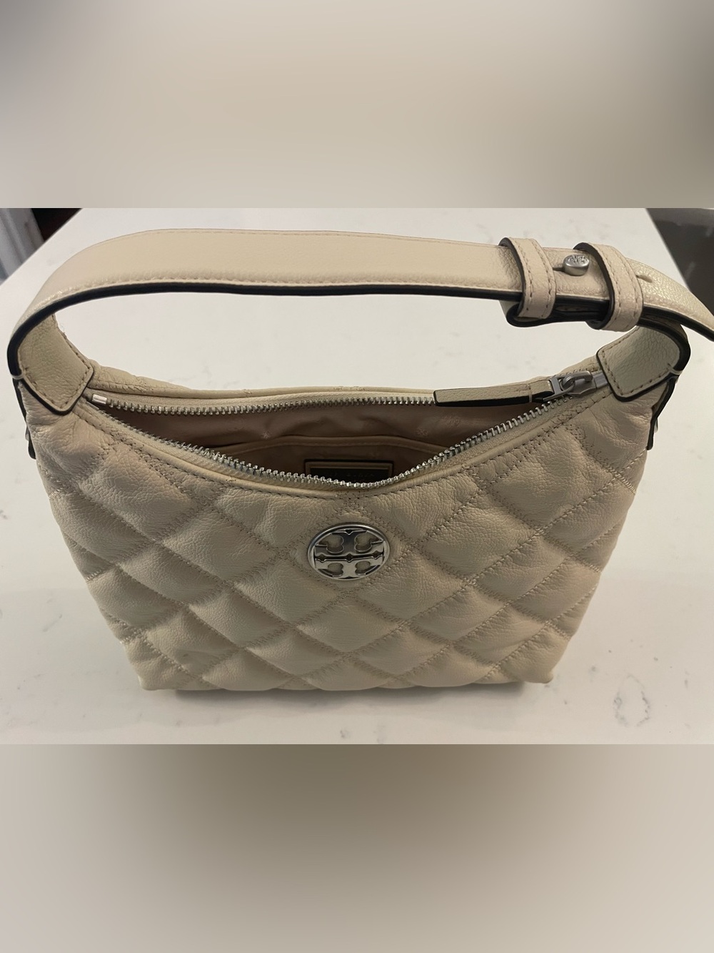Tory Burch Quilted Leather Hobo - Picture 8 of 14